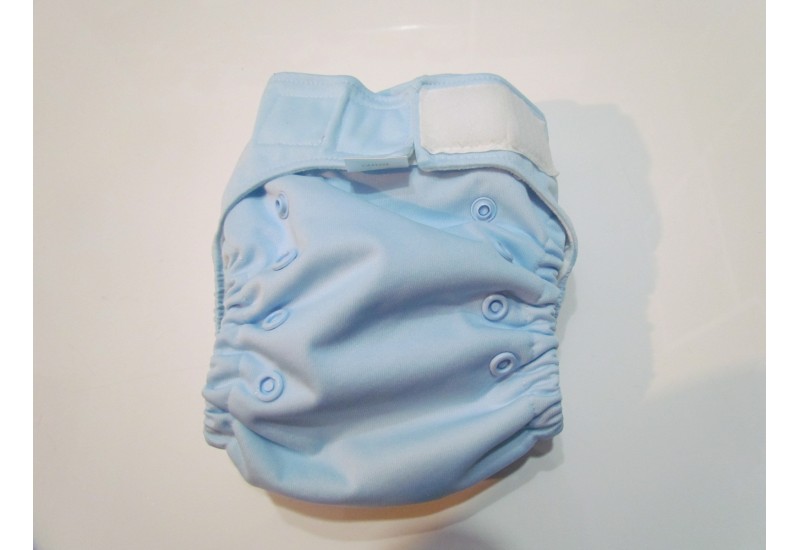 Omaiki- à poche- Bleu pâle-Velcro
